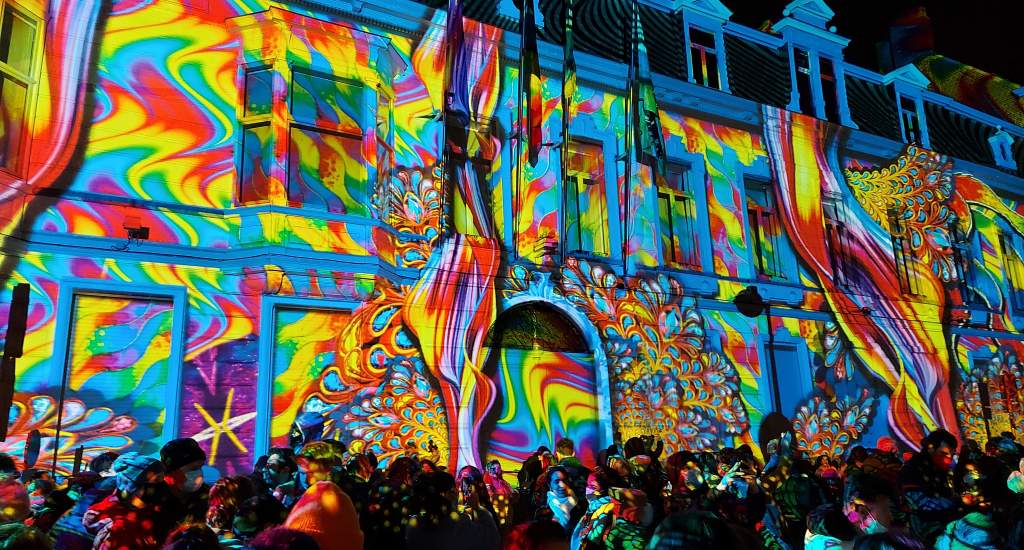 Lichtfestival Gent 2021, Diving in the sea of colours | Mooistestedentrips.nl