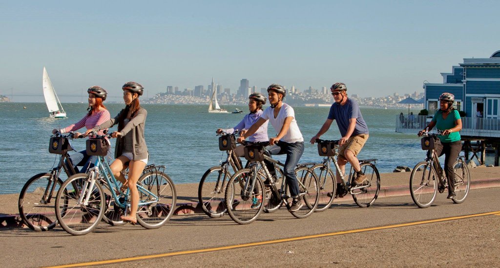 Fietsen in San Francisco (Baja Bikes San Francisco). Foto met dank aan: Bay City Bike Rentals and Tours