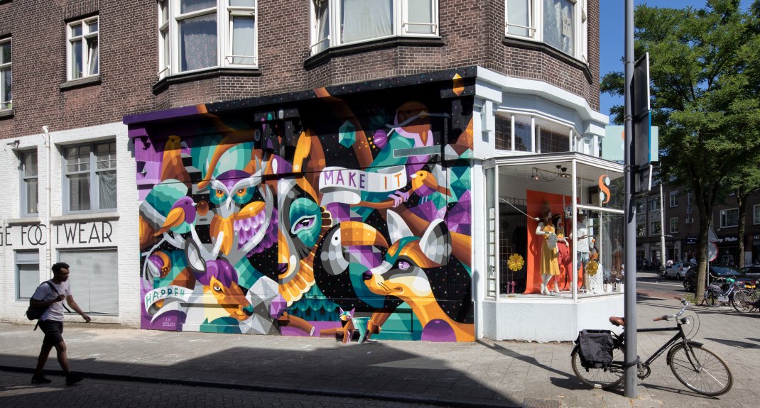 Street art Rotterdam I am Eelco (foto: ric Fecken) | Mooistestedentrips.nl