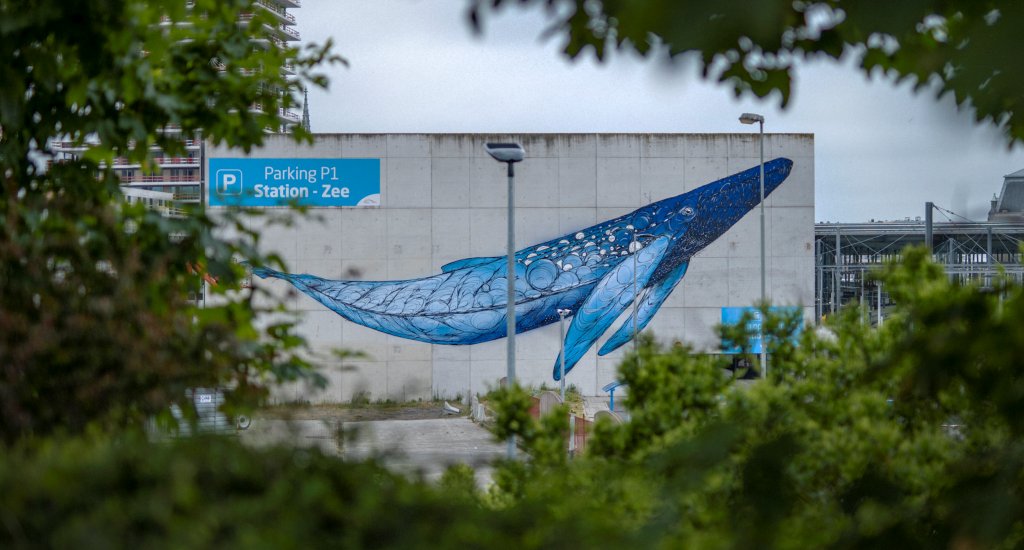 Street art Oostende, The Crystal Ship (Foto: Jules Césure) | Mooistestedentrips.nl