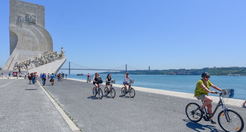 Fietsen in Lissabon, Fietsen in Belém (foto: Lisbon Bike Tour & Outdoors)