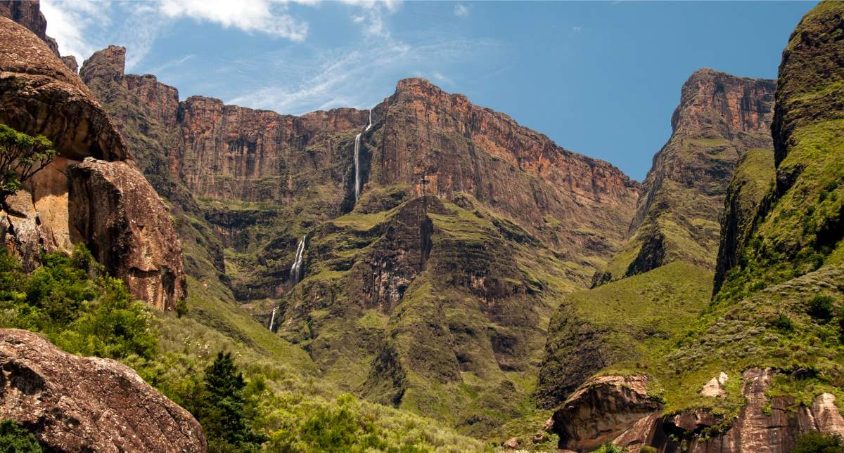 Bezienswaardigheden Drakensbergen: Tugela Falls | Mooistestedentrips.nl