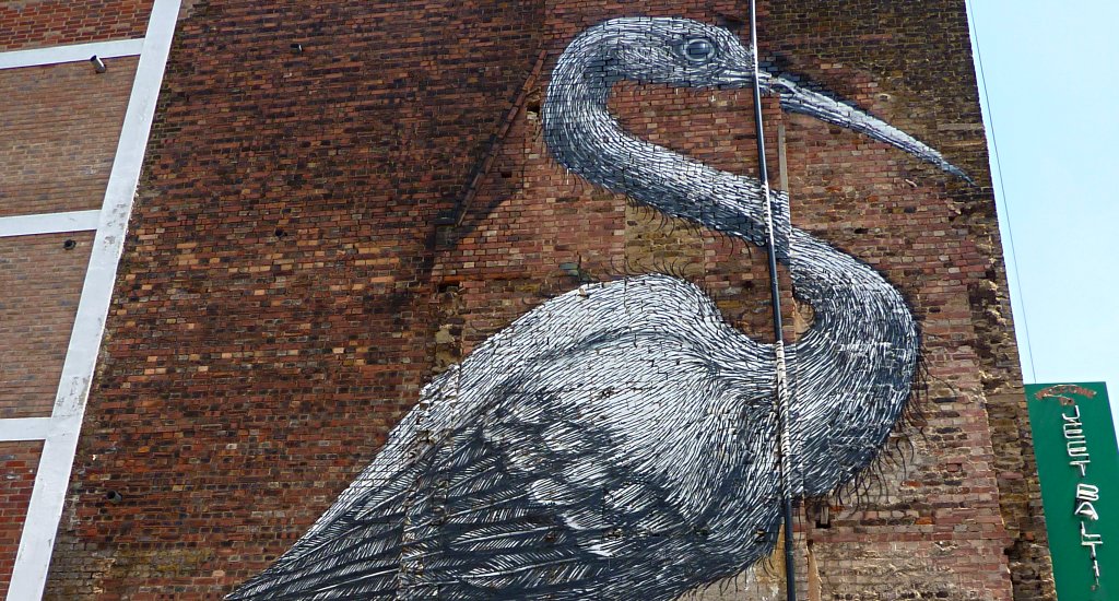 Street art in Londen: ROA | Mooistestedentrips.nl