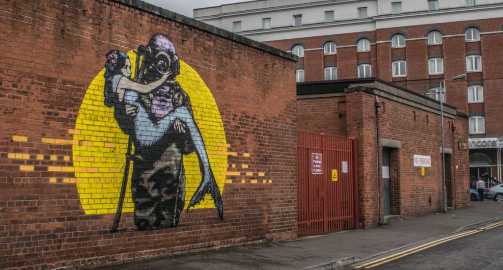 Street art in Belfast, foto met dank aan Visit Belfast