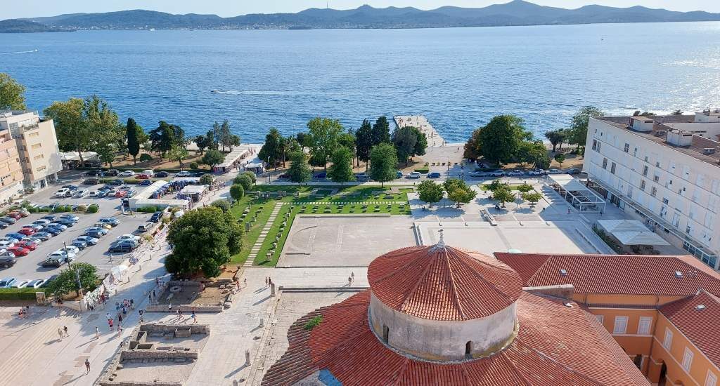 Bezienswaardigheden Zadar, uitzicht vanaf de St. Anastasia kathedraal | Mooistestedentrips.nl