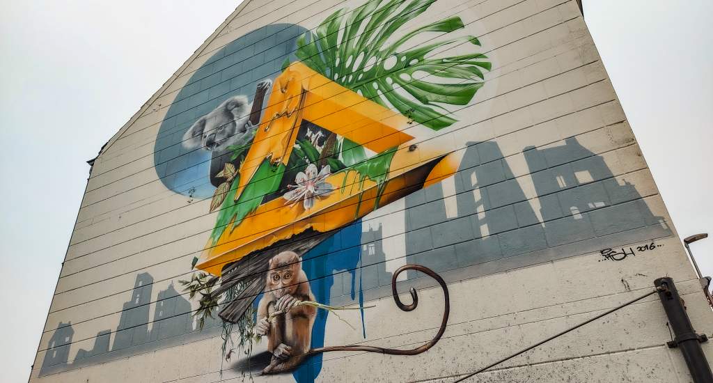 Street art Heerlen, Green over Gold | Mooistestedentrips.nl