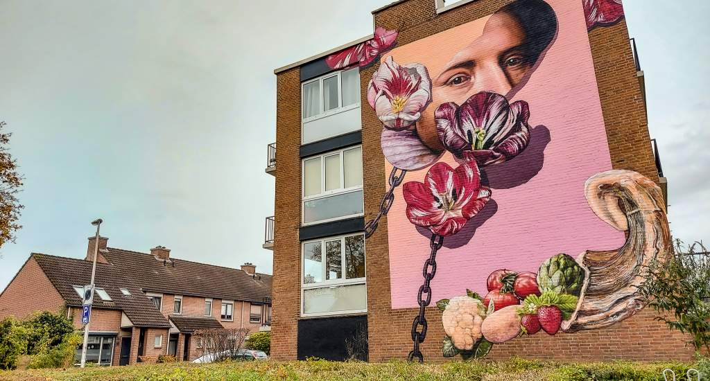 Street art Heerlen, Gaia | Mooistestedentrips.nl