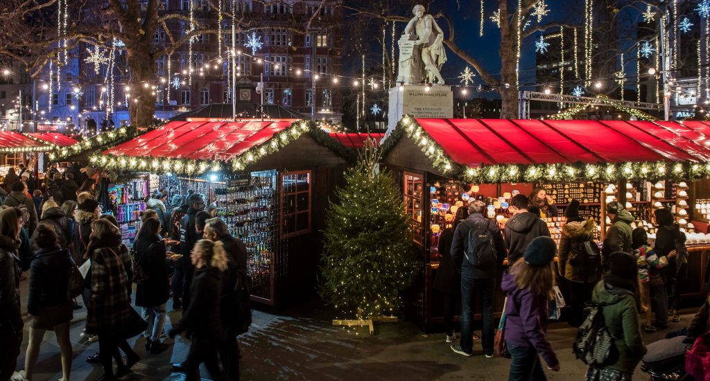 Foto met dank aan Christmas in Leicester Square | Mooistestedentrips.nl
