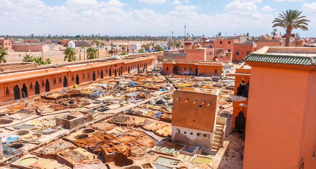 Marrakech, Bab Debbagh leerlooierijen | Mooistestedentrips.nl
