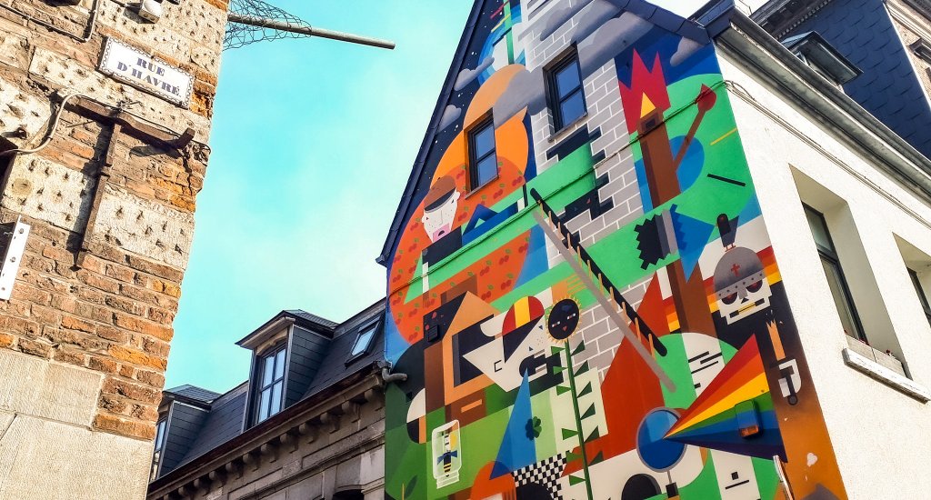 Street art Mons, België | Mooistestedentrips.nl